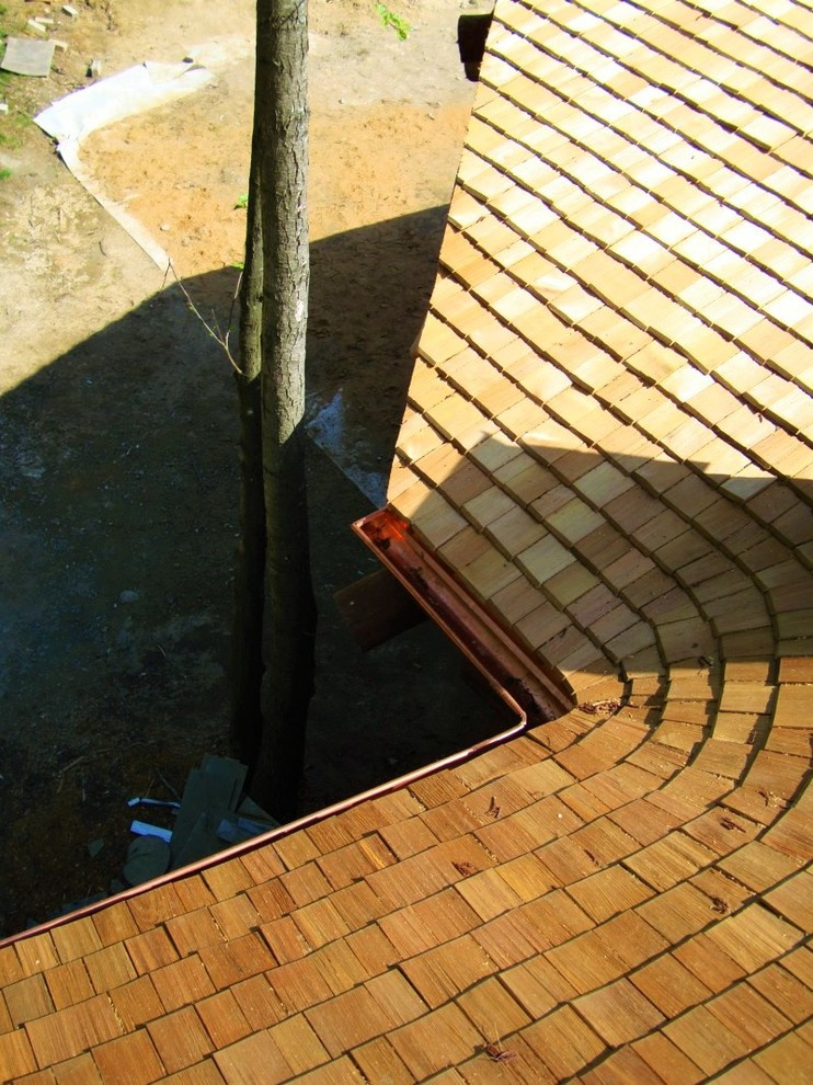 Фасад и кровля из дранки