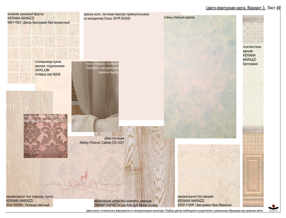 Пыльная роза. Дизайн-проект интерьеров квартиры в историческом центре Москвы.