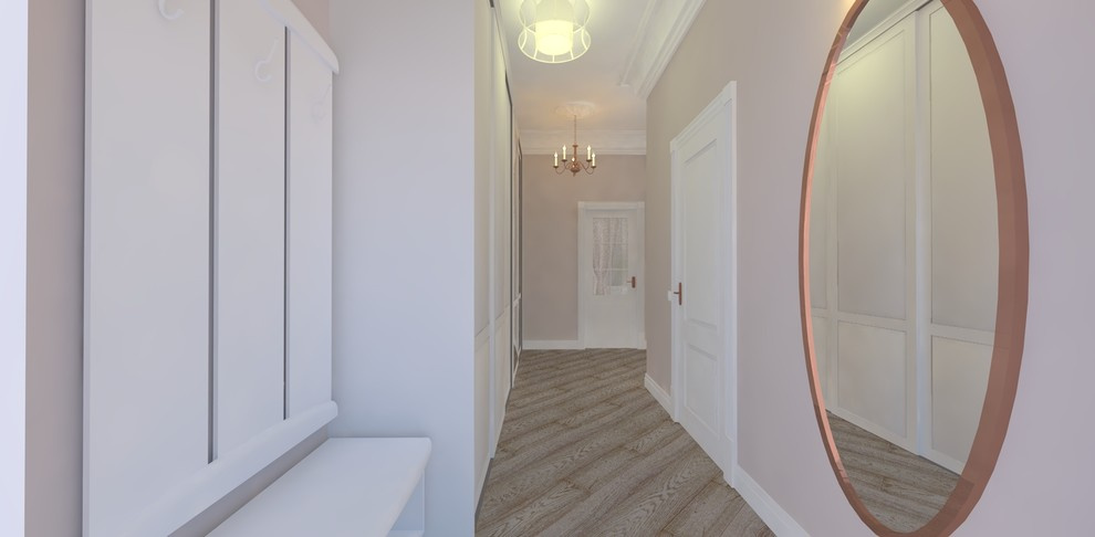 Пыльная роза. Дизайн-проект интерьеров квартиры в историческом центре Москвы.