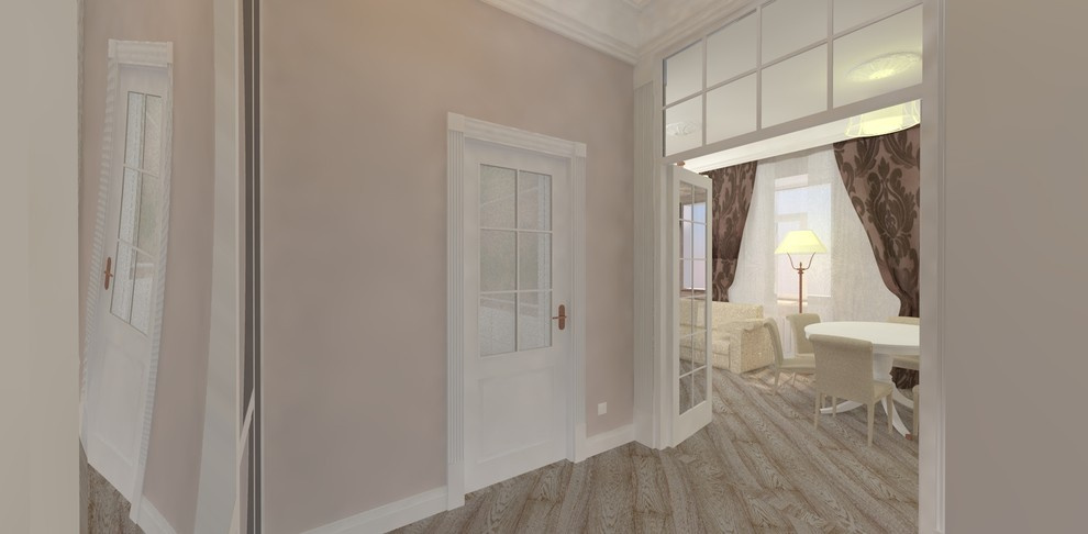 Пыльная роза. Дизайн-проект интерьеров квартиры в историческом центре Москвы.