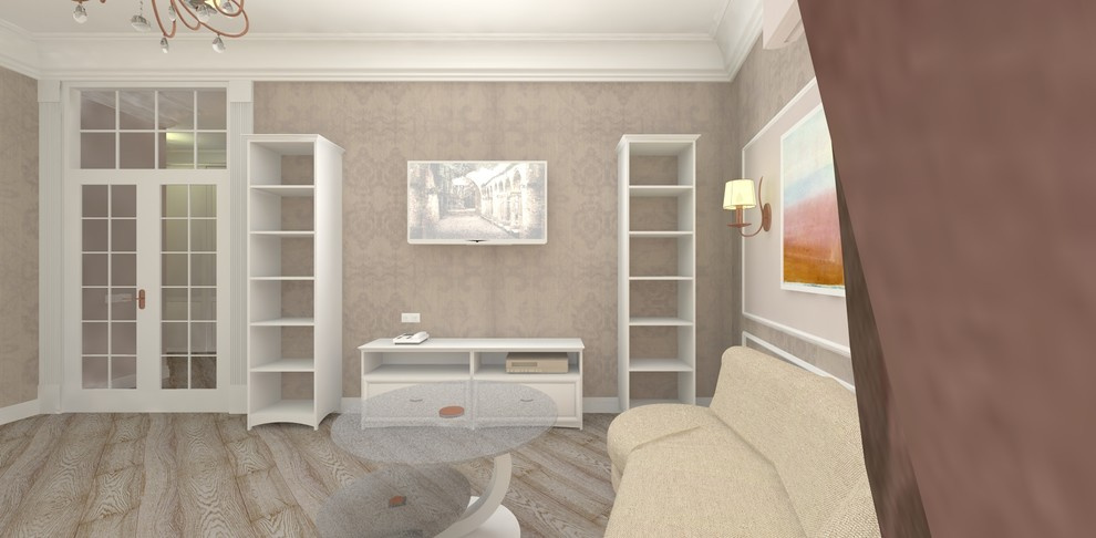 Пыльная роза. Дизайн-проект интерьеров квартиры в историческом центре Москвы.