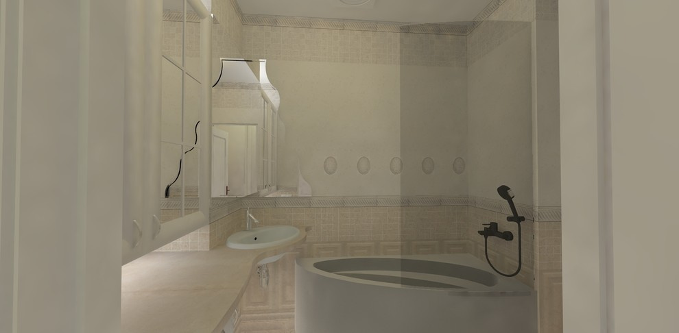 Пыльная роза. Дизайн-проект интерьеров квартиры в историческом центре Москвы.