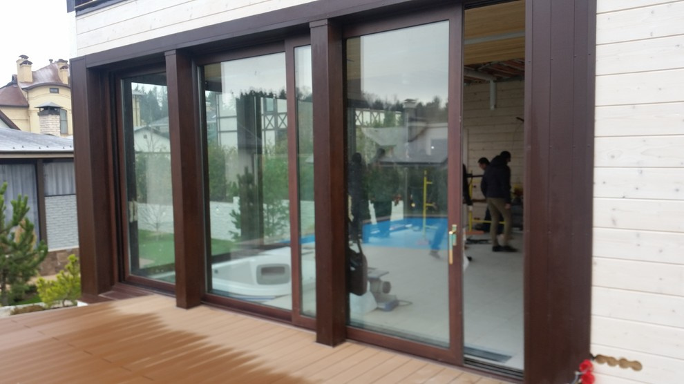 Остекление Бани и пространства для фитнеса