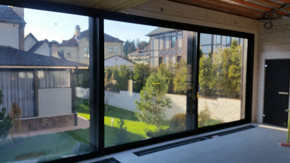 Остекление Бани и пространства для фитнеса