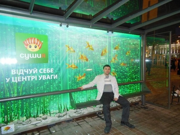 Пузырьковая остановка (г.Киев  ул.Крещатик)