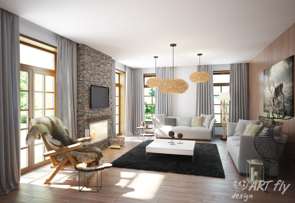 Проект коттеджа в стиле Modern Chalet