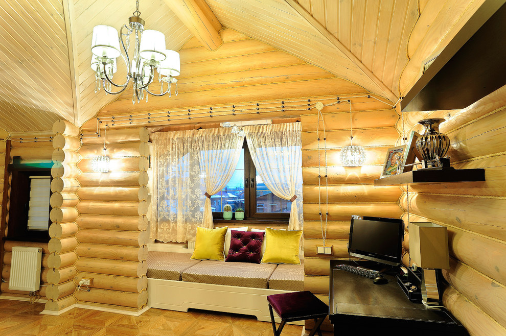 Бревенчатый дом для гостей