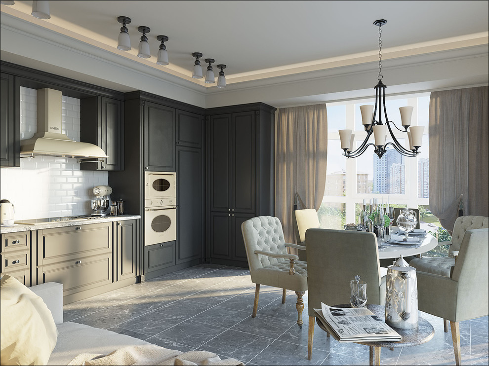 Интерьер квартиры в классическом стиле.