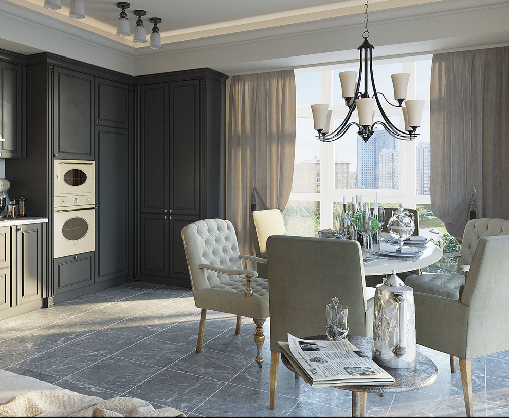 Интерьер квартиры в классическом стиле.