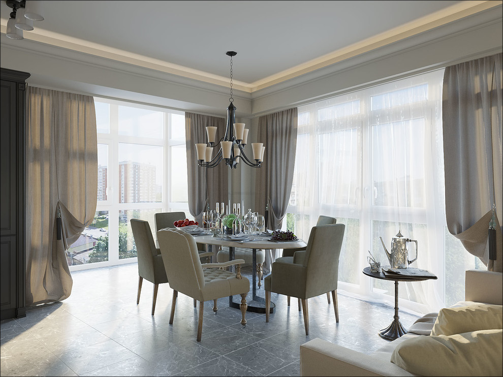 Интерьер квартиры в классическом стиле.