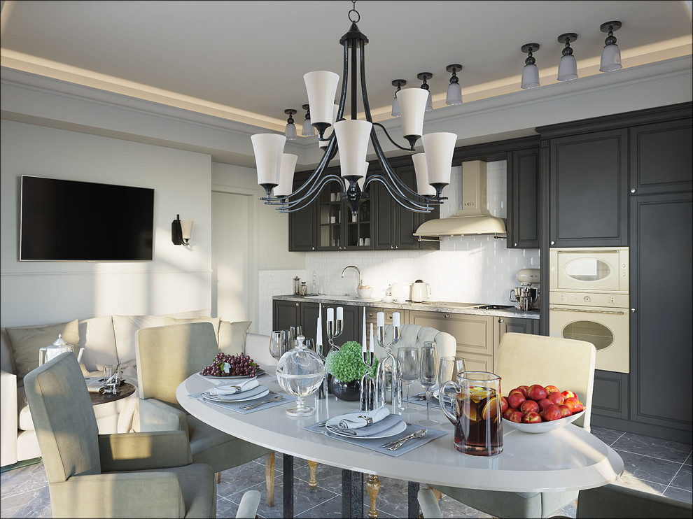 Интерьер квартиры в классическом стиле.