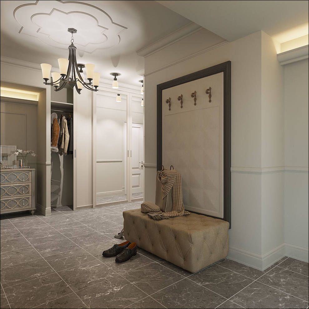 Интерьер квартиры в классическом стиле.