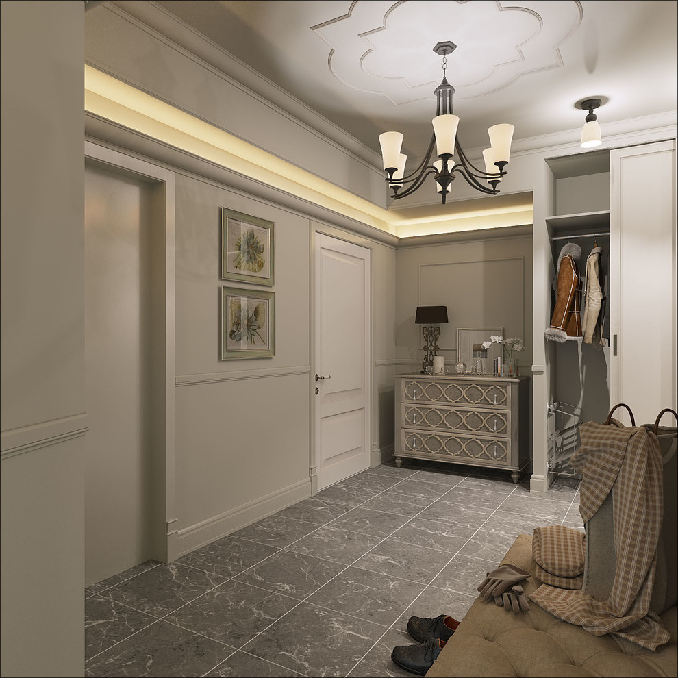 Интерьер квартиры в классическом стиле.