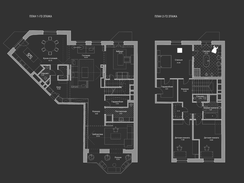 Интерьер квартиры в ЖК "Золотые ключи - 2", Москва, Минская ул. 1/3