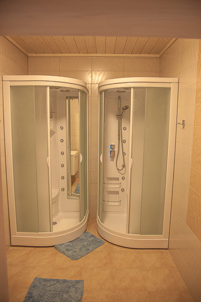 Бассейн в деревянном доме