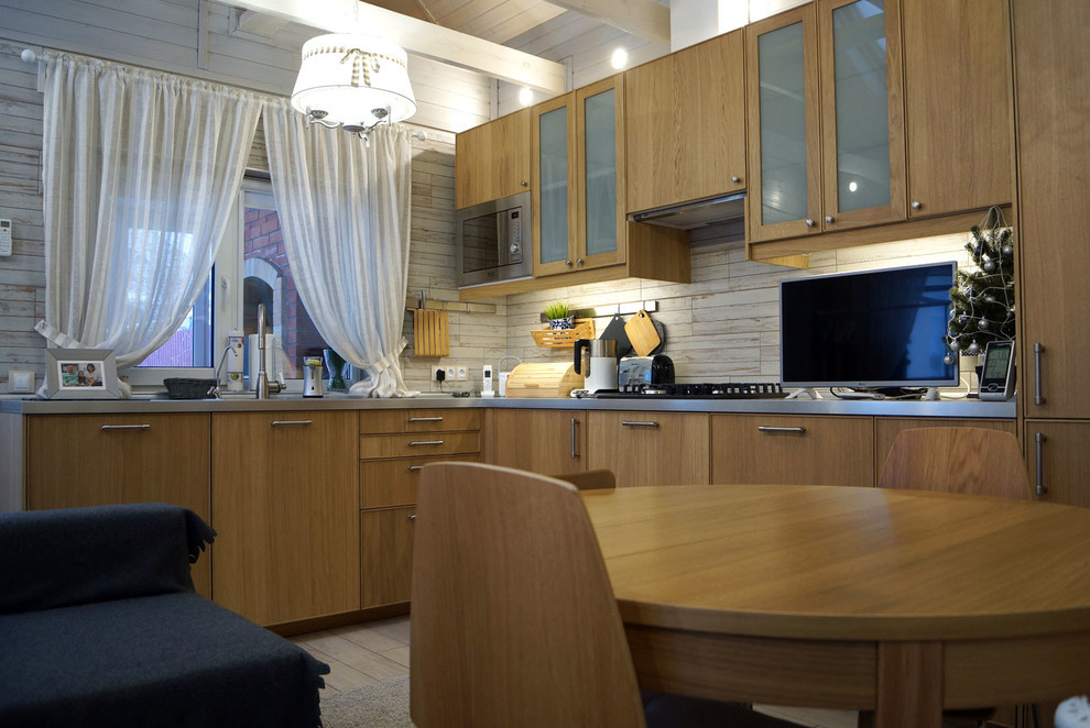 Гостевой дом с сауной "White/grey/wood"