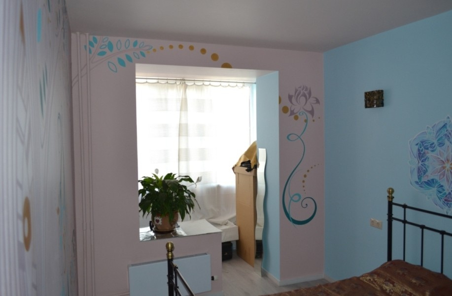 Роспись спальни в индийском стиле