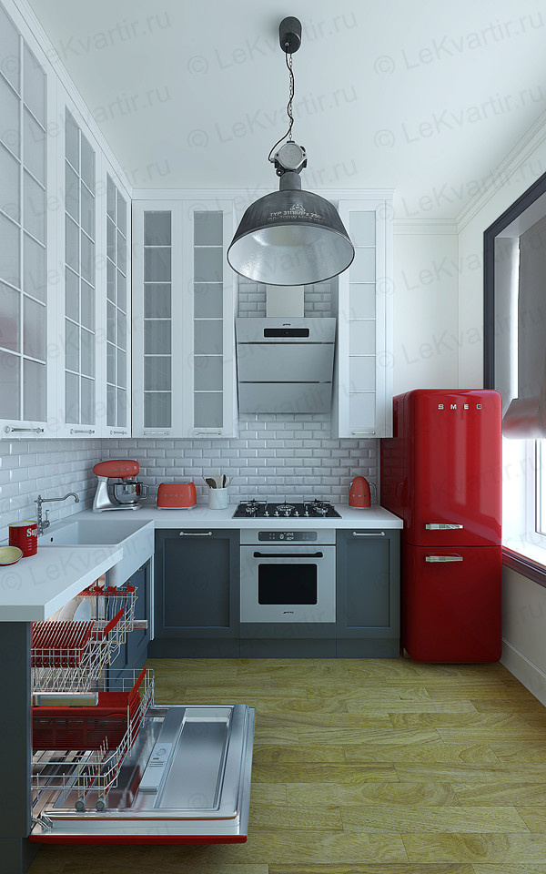 Квартира на Октябрьской набережной (визуализация)