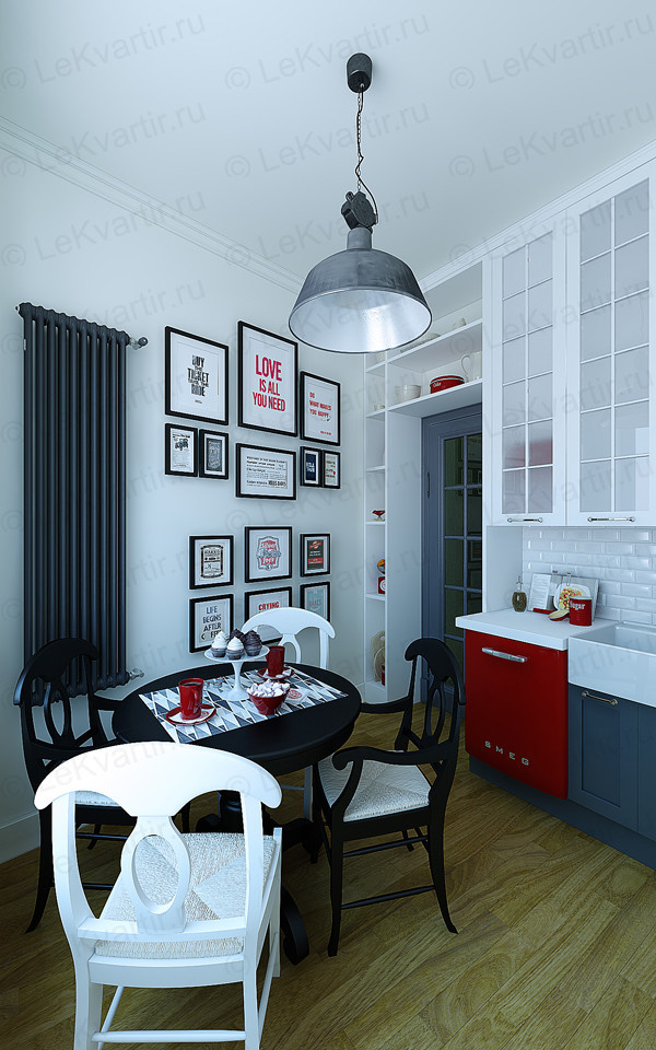 Квартира на Октябрьской набережной (визуализация)