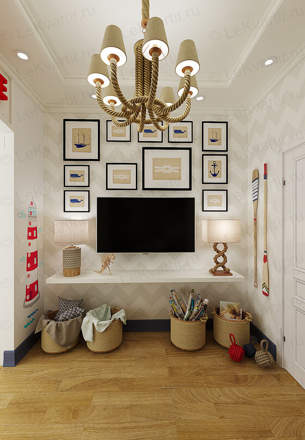 Квартира на Октябрьской набережной (визуализация)