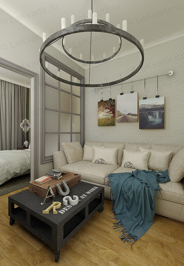 Квартира на Октябрьской набережной (визуализация)