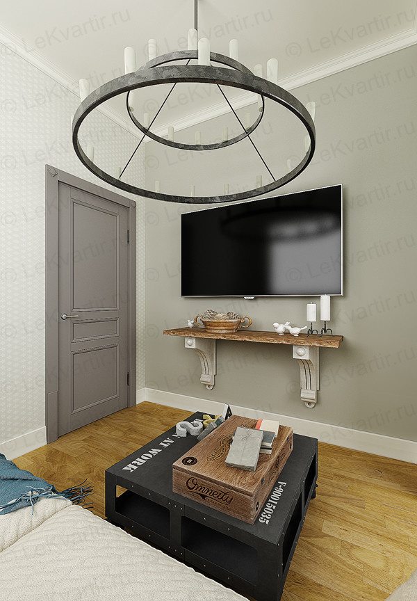 Квартира на Октябрьской набережной (визуализация)