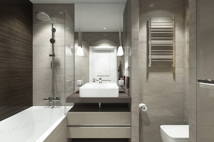 Квартира на Октябрьской набережной (визуализация)