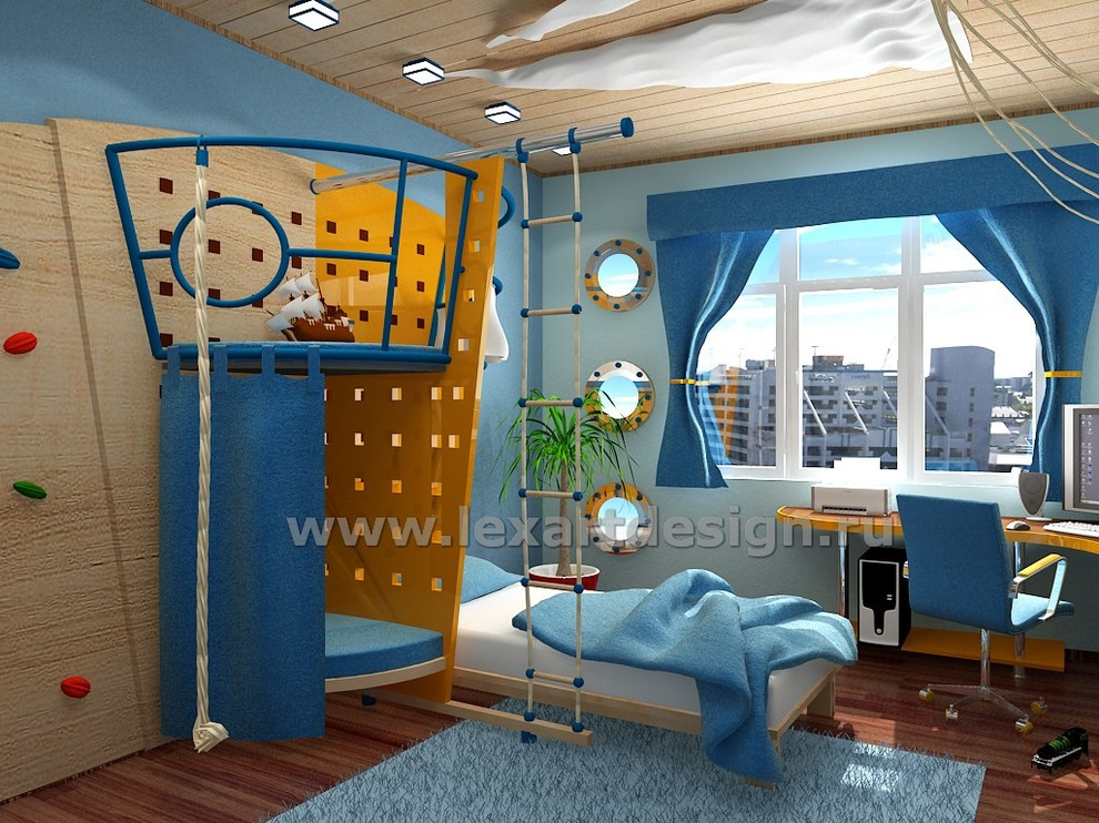 Обложка проекта: Павлово. Проект интерьера комнаты для мальчика.