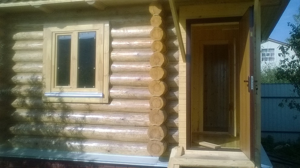 Баня из бревна