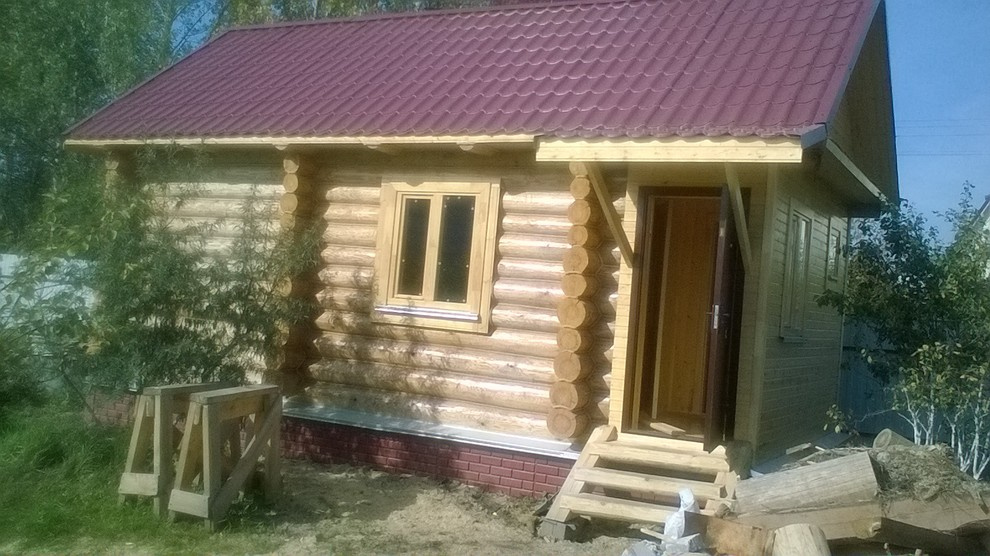 Баня из бревна