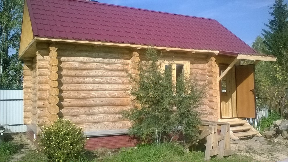 Баня из бревна