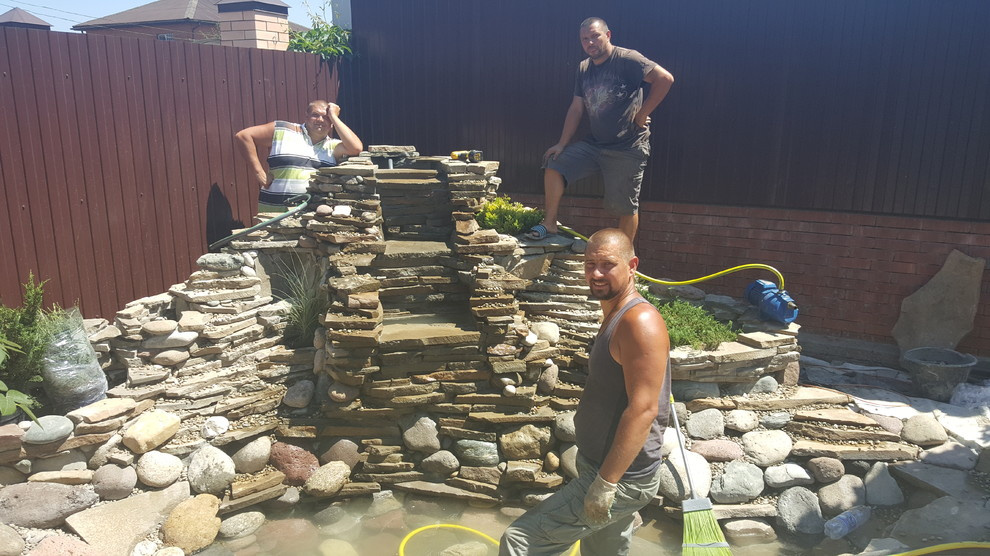 Строительство декоративного каскада, водопада в Ростове-на-Дону