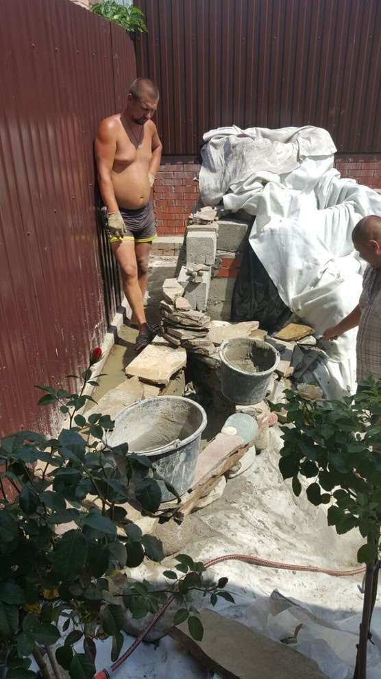 Строительство декоративного каскада, водопада в Ростове-на-Дону