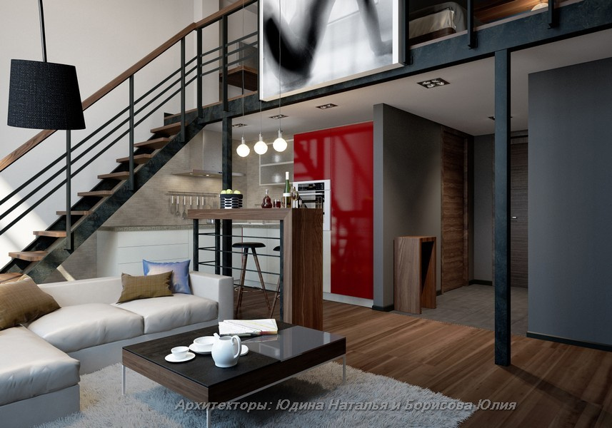 Интерьер дома в поселке Монтевиль