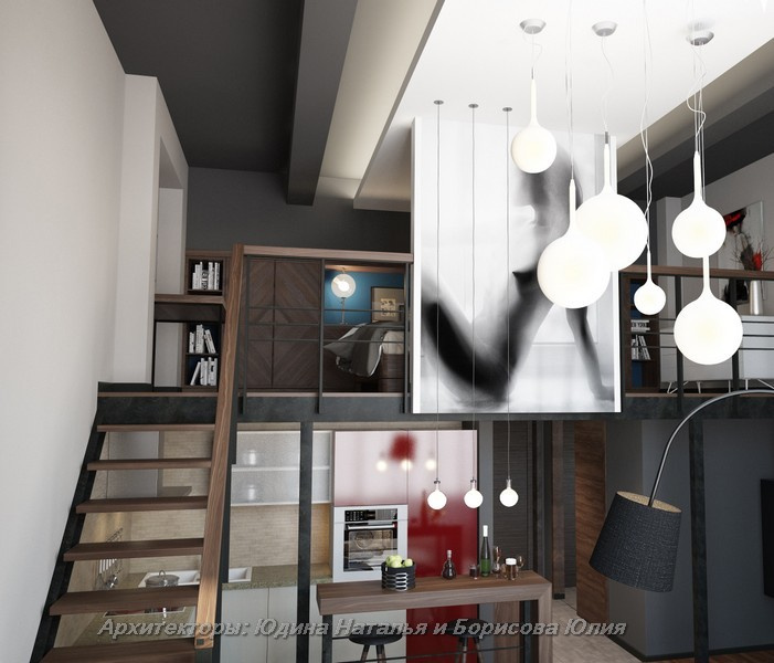 Интерьер дома в поселке Монтевиль