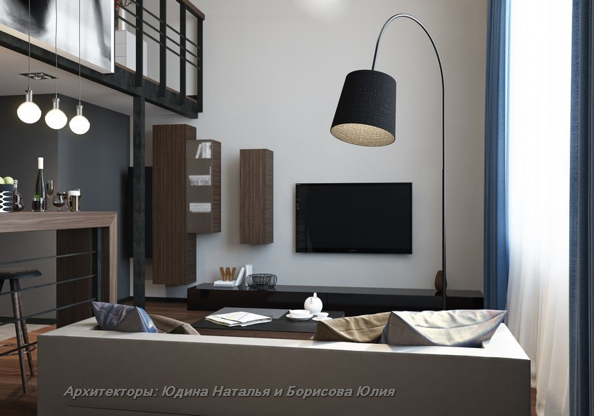 Интерьер дома в поселке Монтевиль