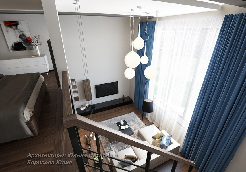 Интерьер дома в поселке Монтевиль