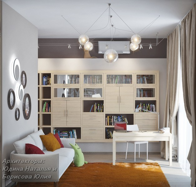 Интерьер дома в поселке Монтевиль