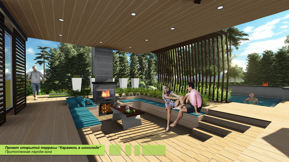 Проект террасы "Карамель в шоколаде"