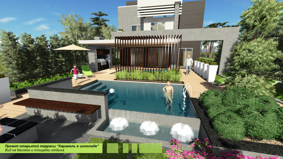Проект террасы "Карамель в шоколаде"