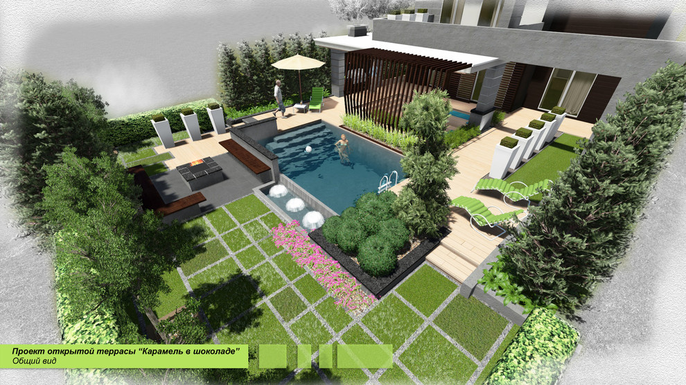 Проект террасы "Карамель в шоколаде"