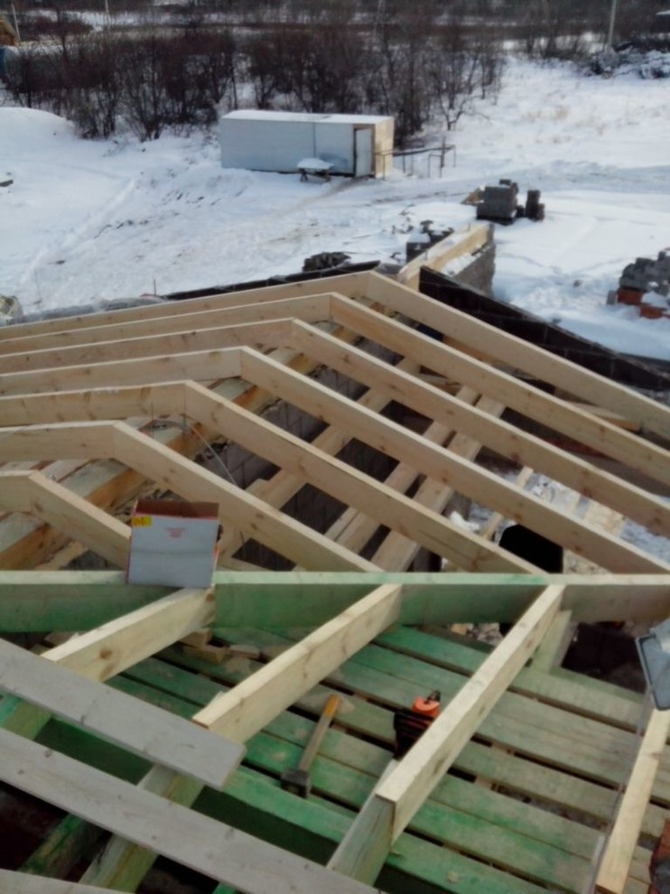 в ходе строительства