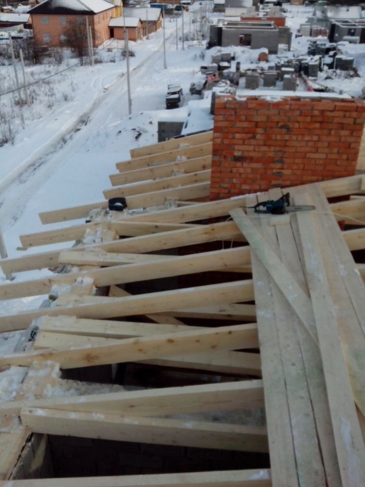 в ходе строительства