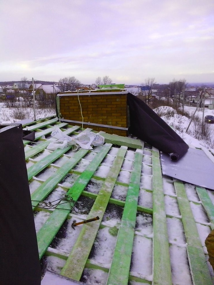 в ходе строительства