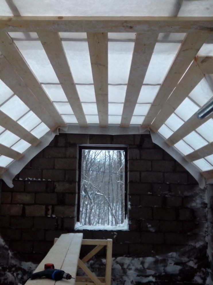 в ходе строительства