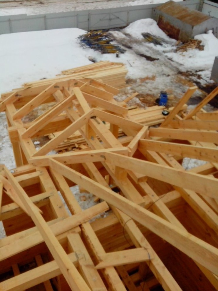 в ходе строительства