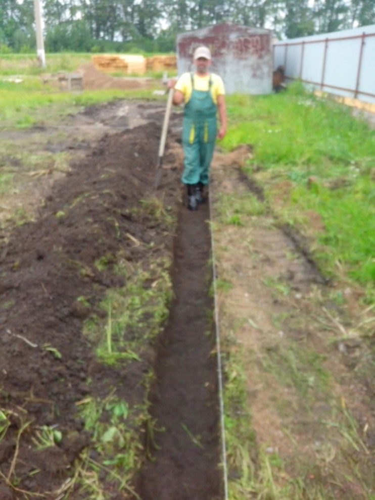 в ходе строительства