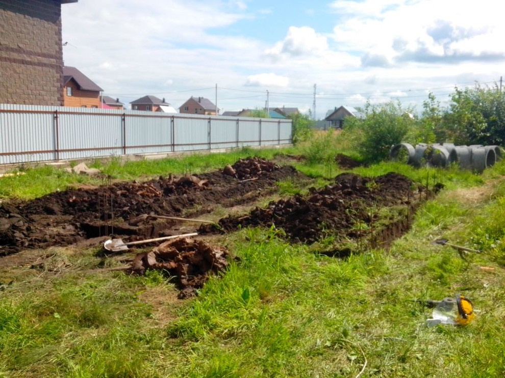 в ходе строительства