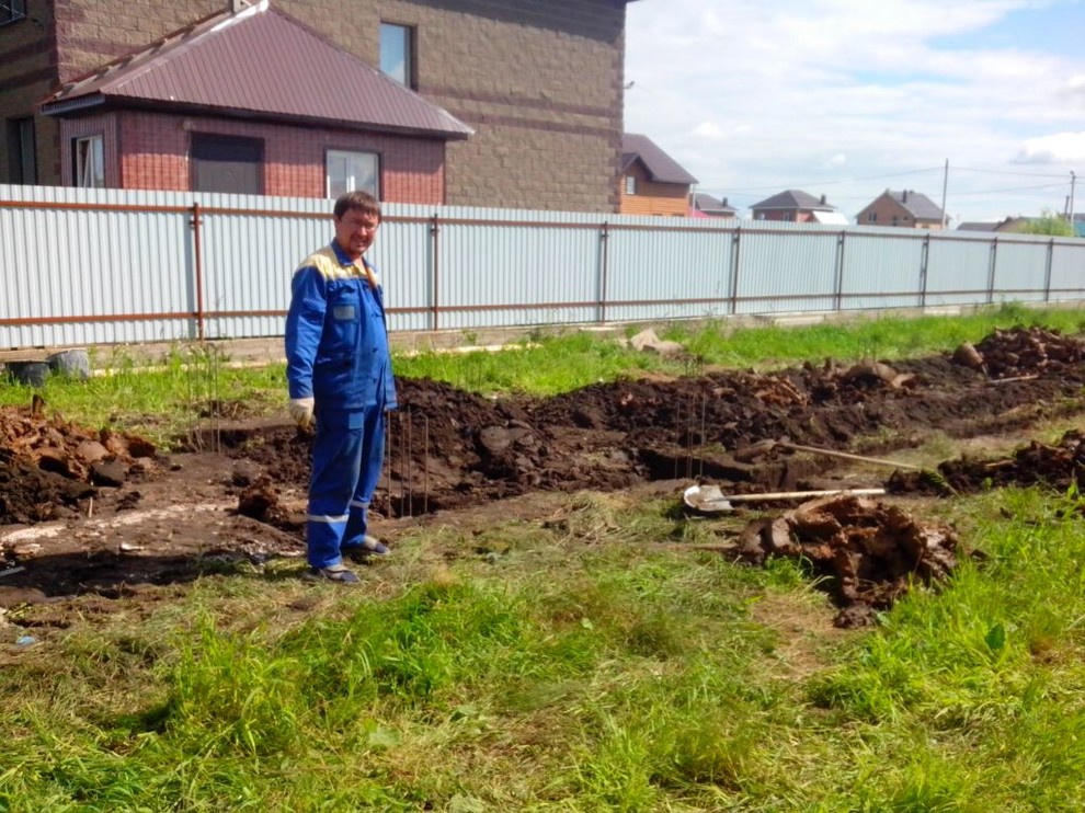 в ходе строительства