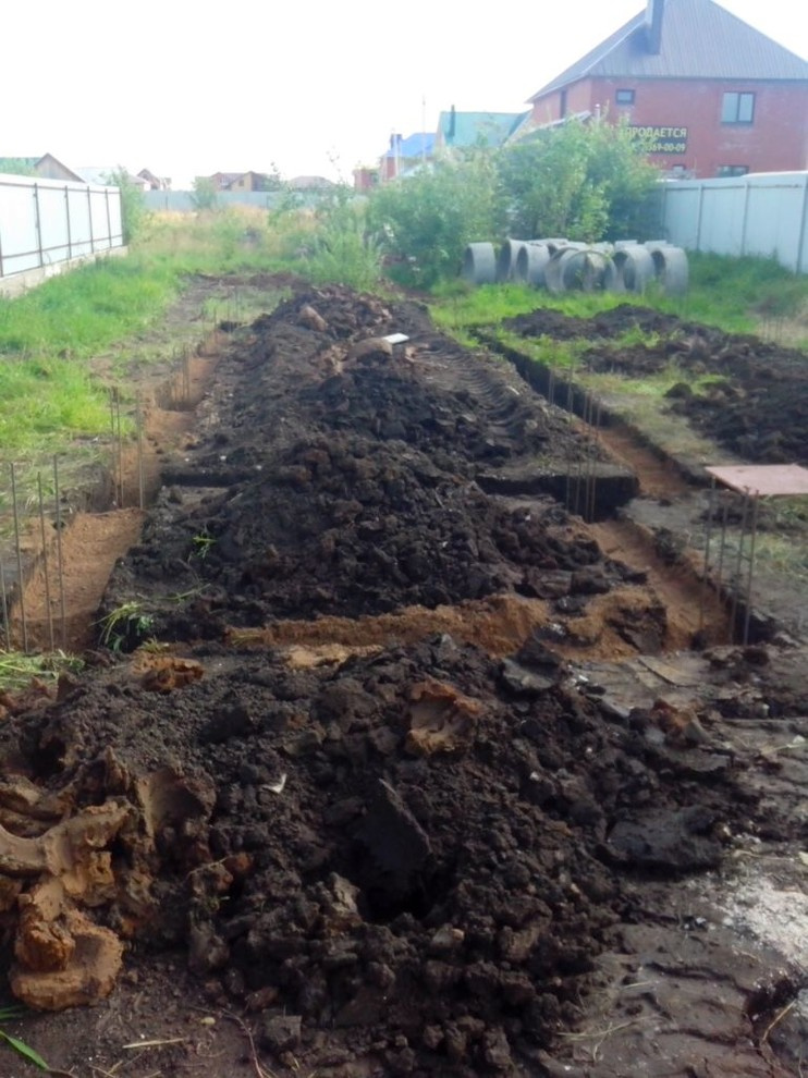 в ходе строительства